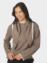 Indlæs billede til gallerivisning NEO NOIR Eliska Scarf Blouse Brown

