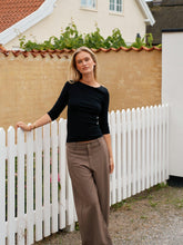 Indlæs billede til gallerivisning NEO NOIR Essiall Pinstripe Pants Taupe
