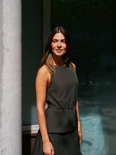 Indlæs billede til gallerivisning NEO NOIR Nassa Structure Top Dark Brown
