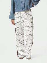 Indlæs billede til gallerivisning NEO NOIR Meggie Dot Track Suit Pant Off White

