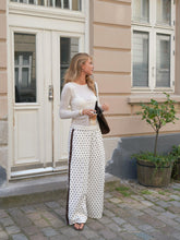 Indlæs billede til gallerivisning NEO NOIR Meggie Dot Track Suit Pant Off White
