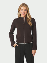 Indlæs billede til gallerivisning NEO NOIR Quiana Two-Way Zip Dark Brown

