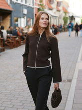 Indlæs billede til gallerivisning NEO NOIR Quiana Two-Way Zip Dark Brown
