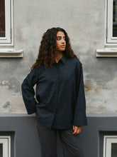Indlæs billede til gallerivisning NEO NOIR Dita Check Shirt Dark Blue
