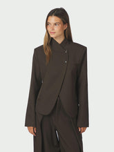 Indlæs billede til gallerivisning NEO NOIR Tiria Structure Blazer Dark Brown
