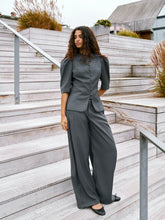 Indlæs billede til gallerivisning NEO NOIR Essiall Dobby Suit Pants Grey
