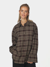 Indlæs billede til gallerivisning NEO NOIR Dita Flannel Check Shirt Brown
