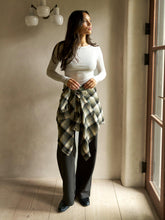 Indlæs billede til gallerivisning NEO NOIR Dalma Flannel Check Shirt Army
