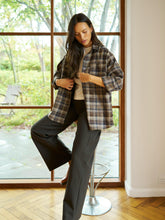 Indlæs billede til gallerivisning NEO NOIR Dalma Flannel Check Shirt Dark Taupe
