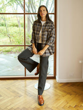 Indlæs billede til gallerivisning NEO NOIR Dalma Flannel Check Shirt Dark Taupe
