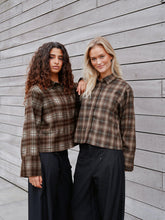 Indlæs billede til gallerivisning NEO NOIR Jaylin Flannel Check Shirt Warm Grey
