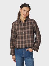 Indlæs billede til gallerivisning NEO NOIR Jaylin Flannel Check Shirt Dark Taupe
