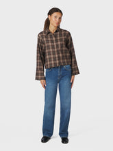Indlæs billede til gallerivisning NEO NOIR Jaylin Flannel Check Shirt Dark Taupe
