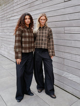 Indlæs billede til gallerivisning NEO NOIR Jaylin Flannel Check Shirt Dark Taupe
