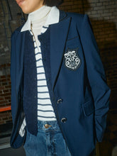 Indlæs billede til gallerivisning MOS MOSH Marjurie Piet Blazer Maritime Blue
