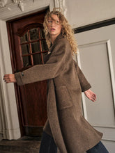Indlæs billede til gallerivisning MOS MOSH Lucca Barkley Wool Coat Slate Black
