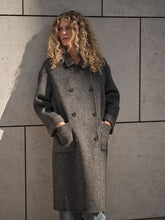 Indlæs billede til gallerivisning MOS MOSH Lucca Barkley Wool Coat Phantom
