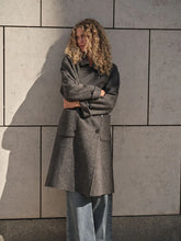 Indlæs billede til gallerivisning MOS MOSH Lucca Barkley Wool Coat Phantom

