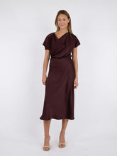 Indlæs billede til gallerivisning NEO NOIR Bovary Skirt Burgundy
