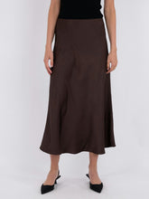 Indlæs billede til gallerivisning NEO NOIR Bovary Skirt Dark Brown
