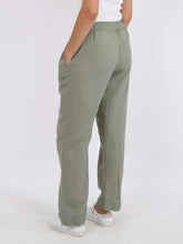 Indlæs billede til gallerivisning NEO NOIR Sonar Linen Pants Dusty Army
