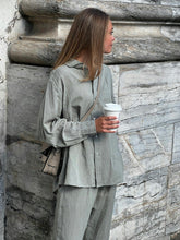 Indlæs billede til gallerivisning NEO NOIR Sonar Linen Pants Dusty Army
