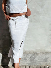 Indlæs billede til gallerivisning NEO NOIR Noa Linen Skirt White

