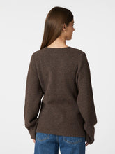 Indlæs billede til gallerivisning NEO NOIR Marie Louise Knit Cardigan Brown
