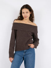 Indlæs billede til gallerivisning NEO NOIR Jane Knit Blouse Brown
