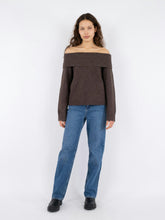 Indlæs billede til gallerivisning NEO NOIR Jane Knit Blouse Brown
