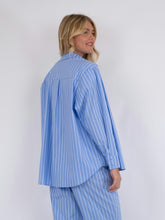Indlæs billede til gallerivisning NEO NOIR Dalma Double Stripe Shirt Light Blue
