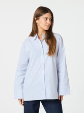 Indlæs billede til gallerivisning NEO NOIR Dita Mini Stripe Shirt Light Blue
