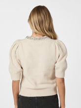 Indlæs billede til gallerivisning NEO NOIR Maia Stone Knitt Blouse Ivory
