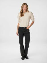 Indlæs billede til gallerivisning NEO NOIR Maia Stone Knitt Blouse Ivory
