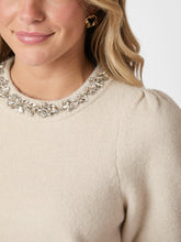 Indlæs billede til gallerivisning NEO NOIR Maia Stone Knitt Blouse Ivory
