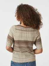 Indlæs billede til gallerivisning NEO NOIR Meiko Stitch Knit Blouse Brown
