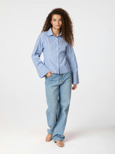 Indlæs billede til gallerivisning NEO NOIR Rosa Stripe Shirt Blue
