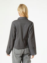 Indlæs billede til gallerivisning NEO NOIR Rosa Pinstripe Shirt Grey
