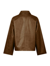 Indlæs billede til gallerivisning NEO NOIR Titan Faux Leather Jacket Light Brown
