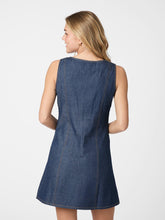 Indlæs billede til gallerivisning NEO NOIR Nava Denim Dress Dark Blue
