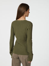 Indlæs billede til gallerivisning NEO NOIR Clara Stitch Knit Olive
