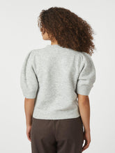 Indlæs billede til gallerivisning NEO NOIR Trudy Deco Knit Cardigan Light Grey
