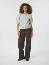 Indlæs billede til gallerivisning NEO NOIR Trudy Deco Knit Cardigan Light Grey
