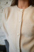 Indlæs billede til gallerivisning NEO NOIR Trudy Deco Knit Cardigan Ivory
