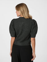 Indlæs billede til gallerivisning NEO NOIR Trudy Deco Knit Cardigan Antracit Melange
