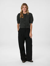 Indlæs billede til gallerivisning NEO NOIR Trudy Deco Knit Cardigan Antracit Melange
