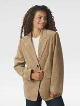 Indlæs billede til gallerivisning NEO NOIR Namy Imitated Suede Blazer Sand
