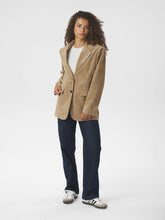 Indlæs billede til gallerivisning NEO NOIR Namy Imitated Suede Blazer Sand
