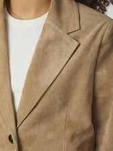 Indlæs billede til gallerivisning NEO NOIR Namy Imitated Suede Blazer Sand
