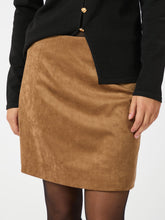 Indlæs billede til gallerivisning NEO NOIR Hemie Faux Suede Skirt Cognac
